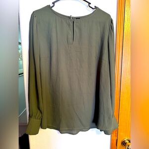 Nice avocado, color blouse.